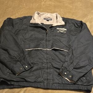 Cutter & Buck Black and Cream Windbreaker